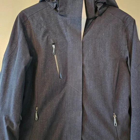 Spyder Women's Fall Winter Jacket Coat Hoodie Black Size 12. - Picture 7 of 16